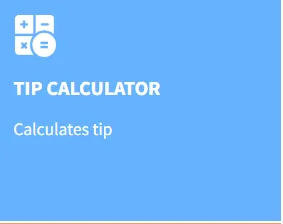 tip calculator usp of our tool